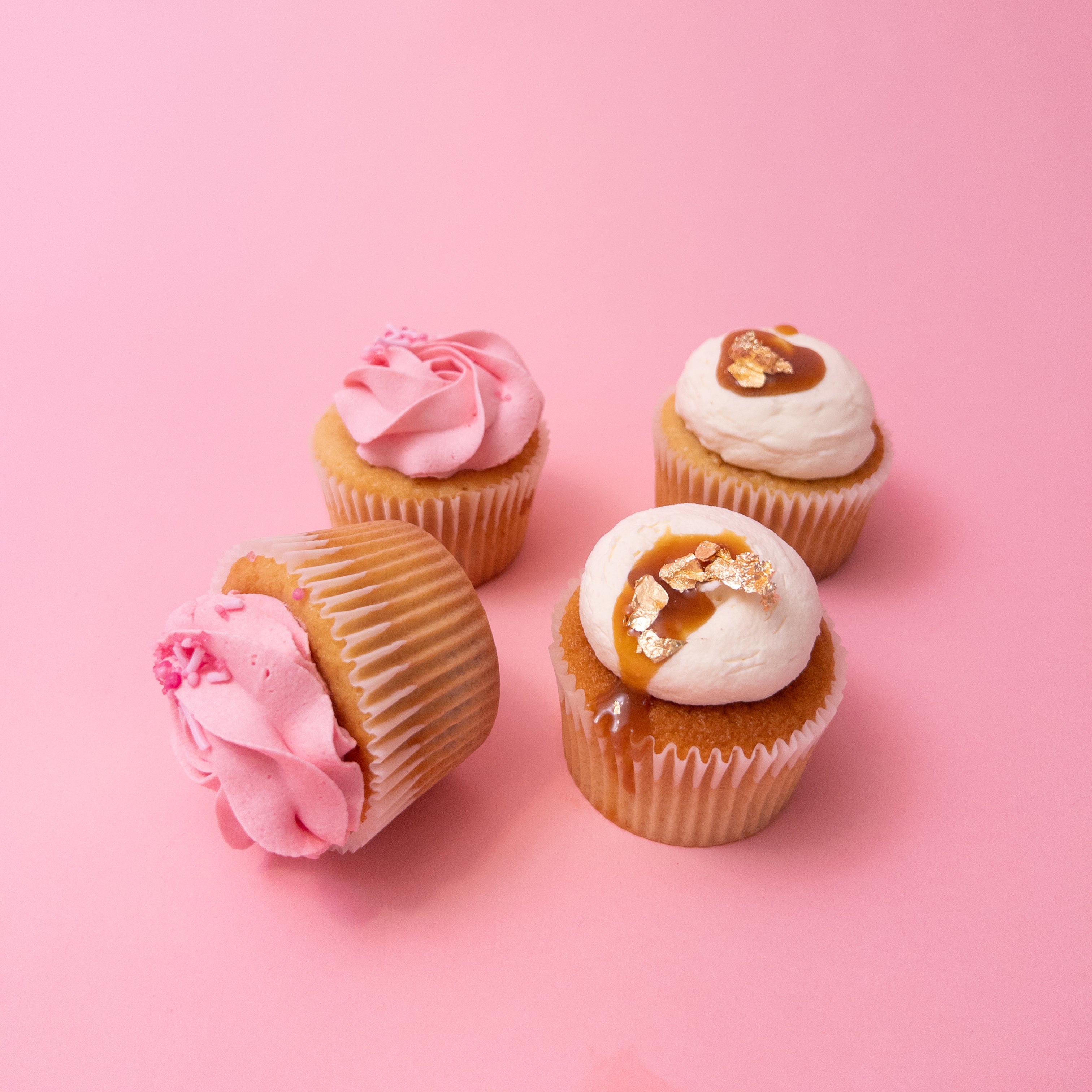 Chocolate + Vanilla Cupcakes