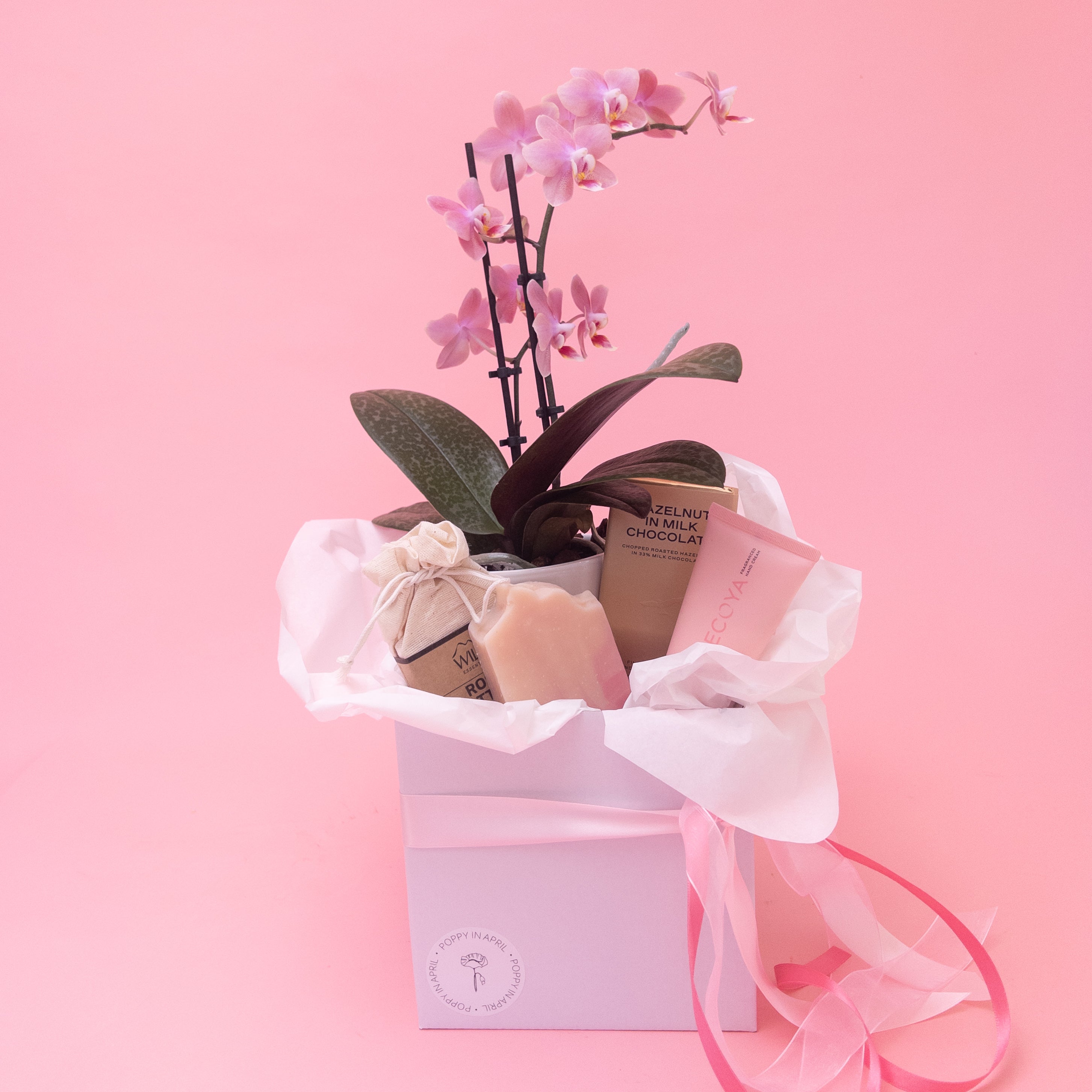 Orchid and Treats Gift Box