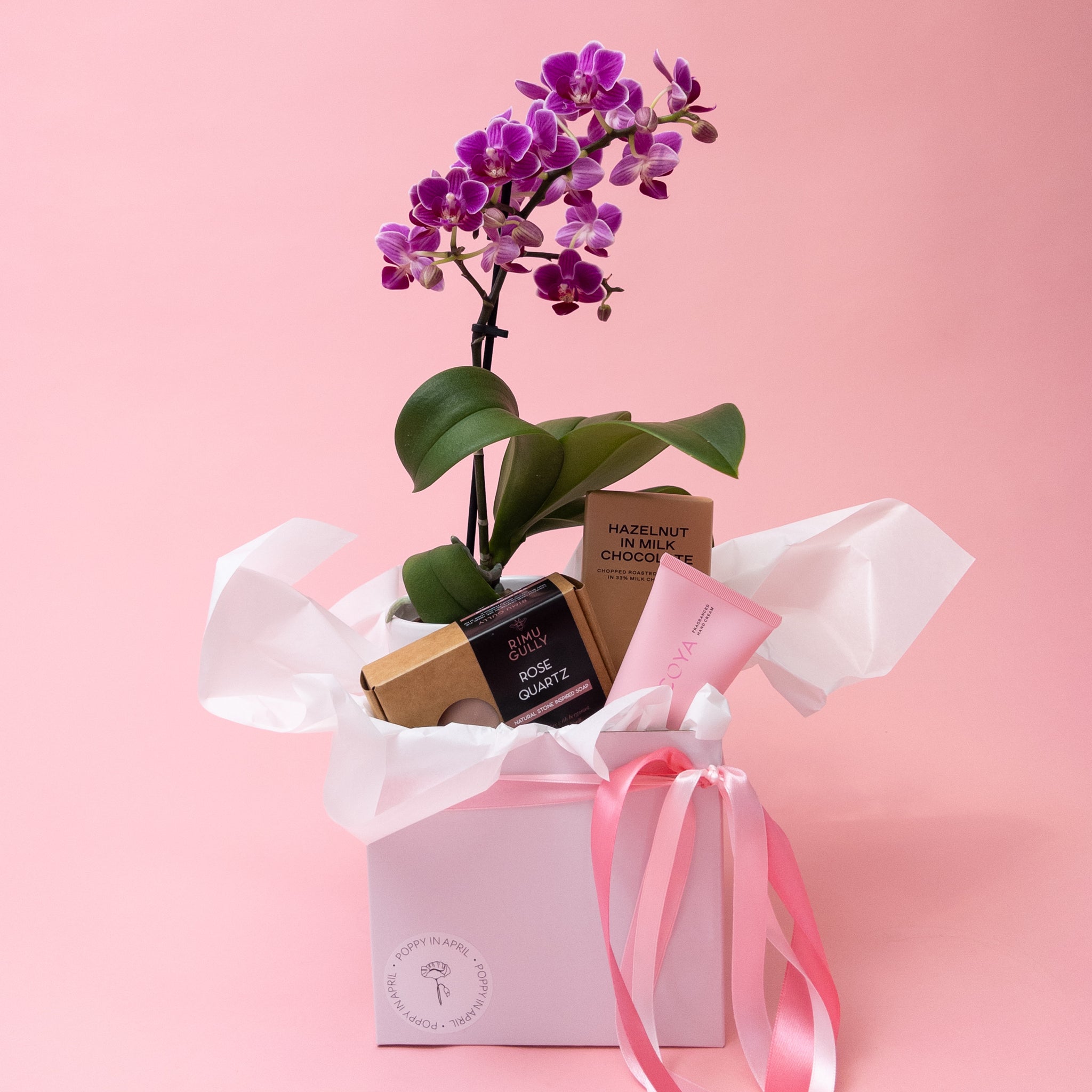 Orchid and Treats Gift Box