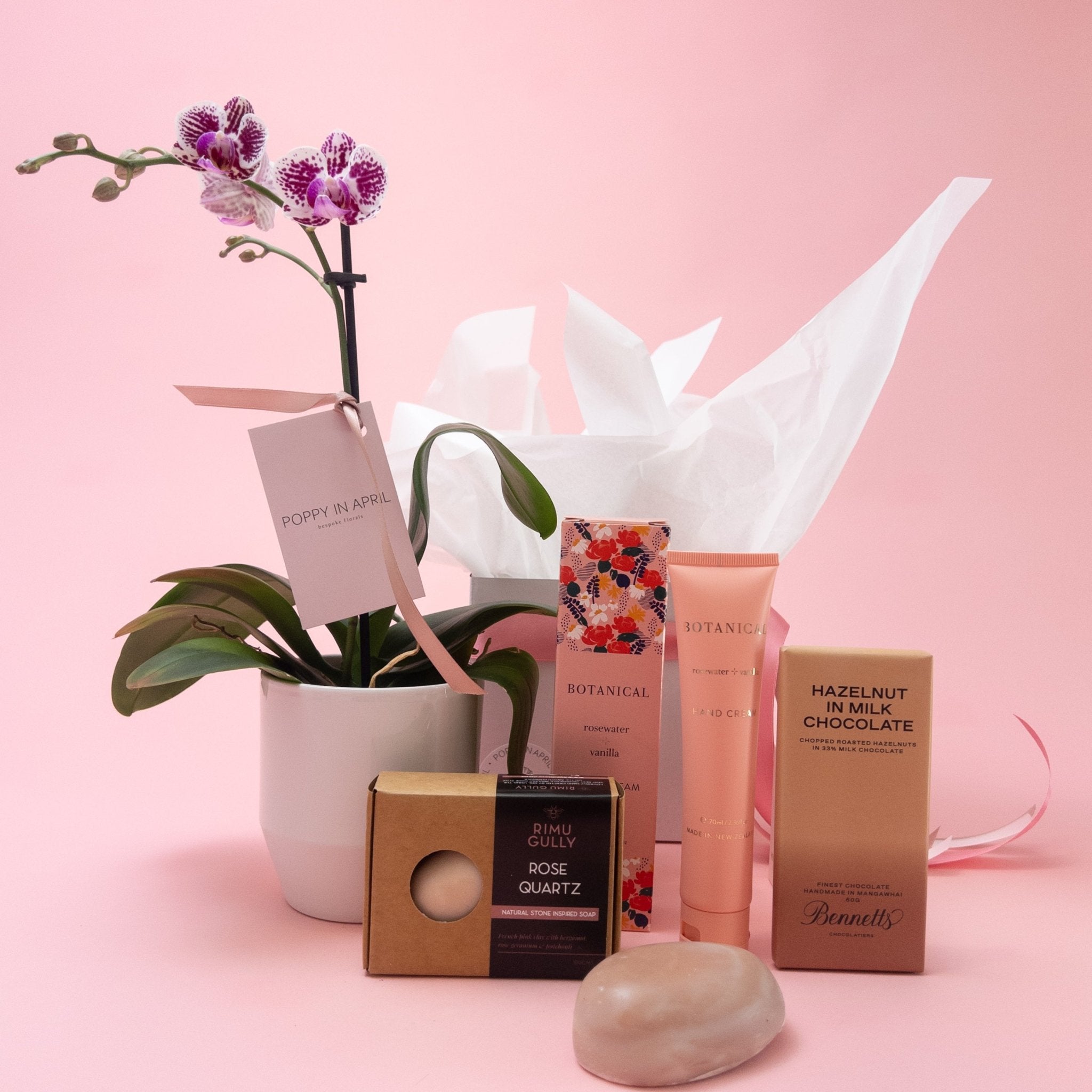 Orchid and Treats Gift Box - Poppy In April