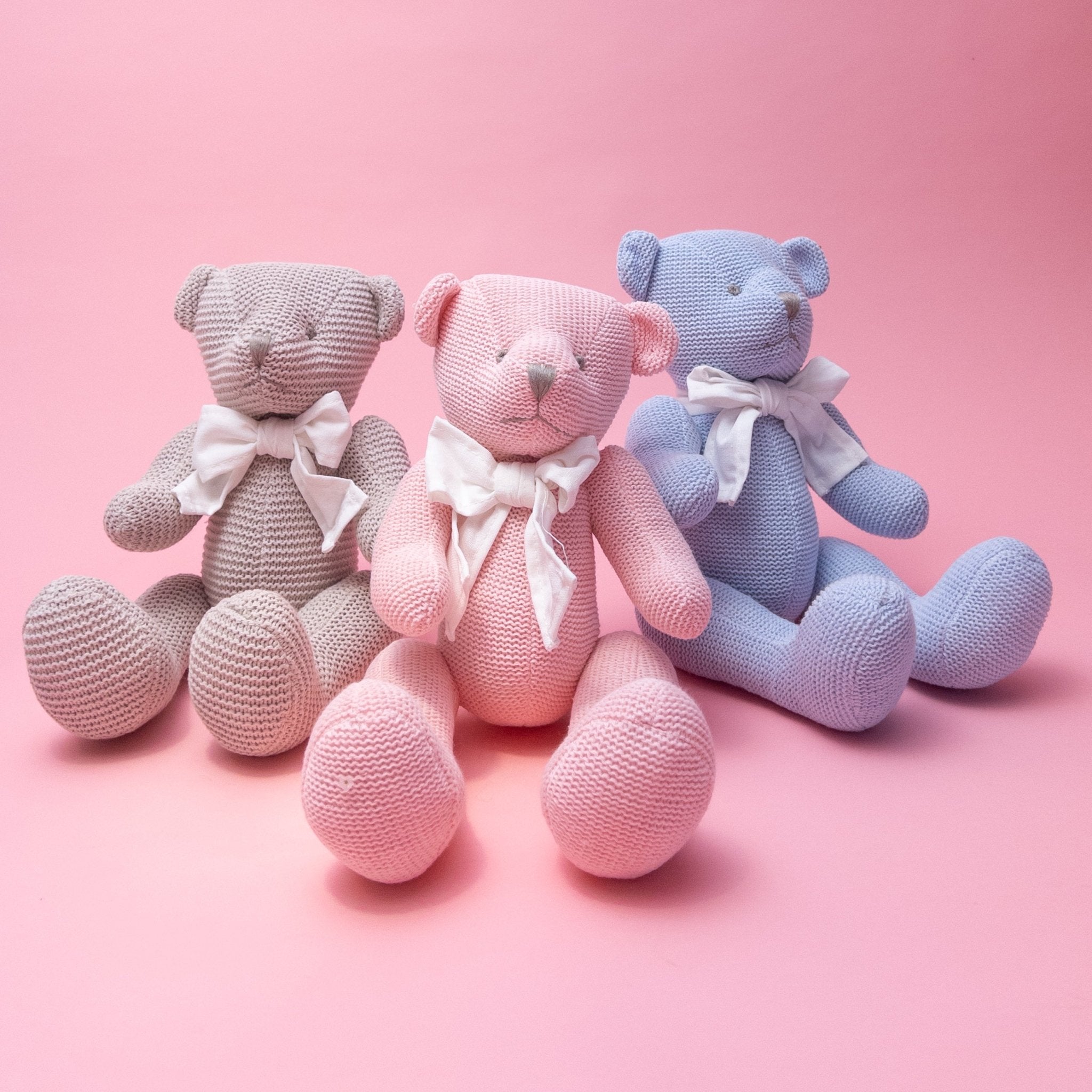 Plush Knitted Bears - Poppy In April
