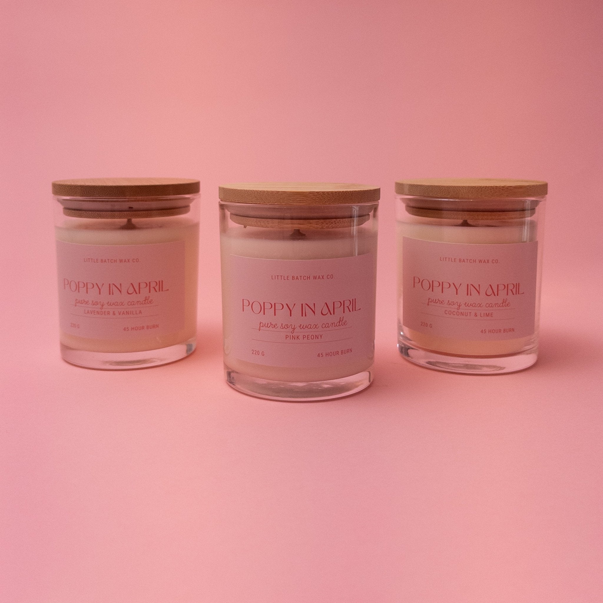 Poppy In April Candles - Poppy In April